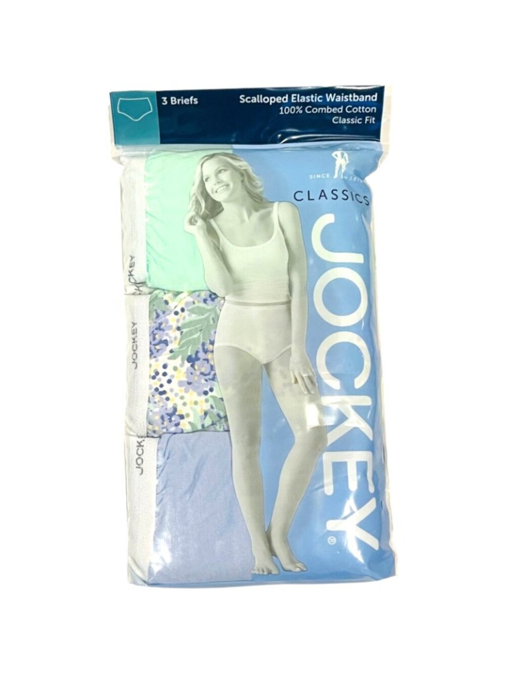 JOCKEY Classics Size 10 Briefs / 100% Combed Cotton / 3 Pack - LOT of 2 - Picture 4 of 5